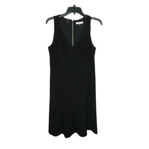 Rebecca Taylor Sleeveless Classic Black Dress V-neck